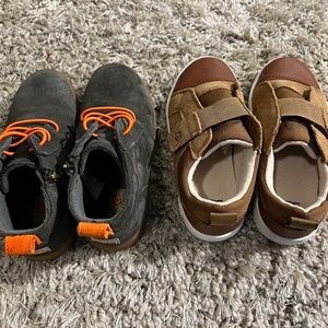 Two Pairs of LIKE NEW  UGG Toddler Boys Shoes- Size 12